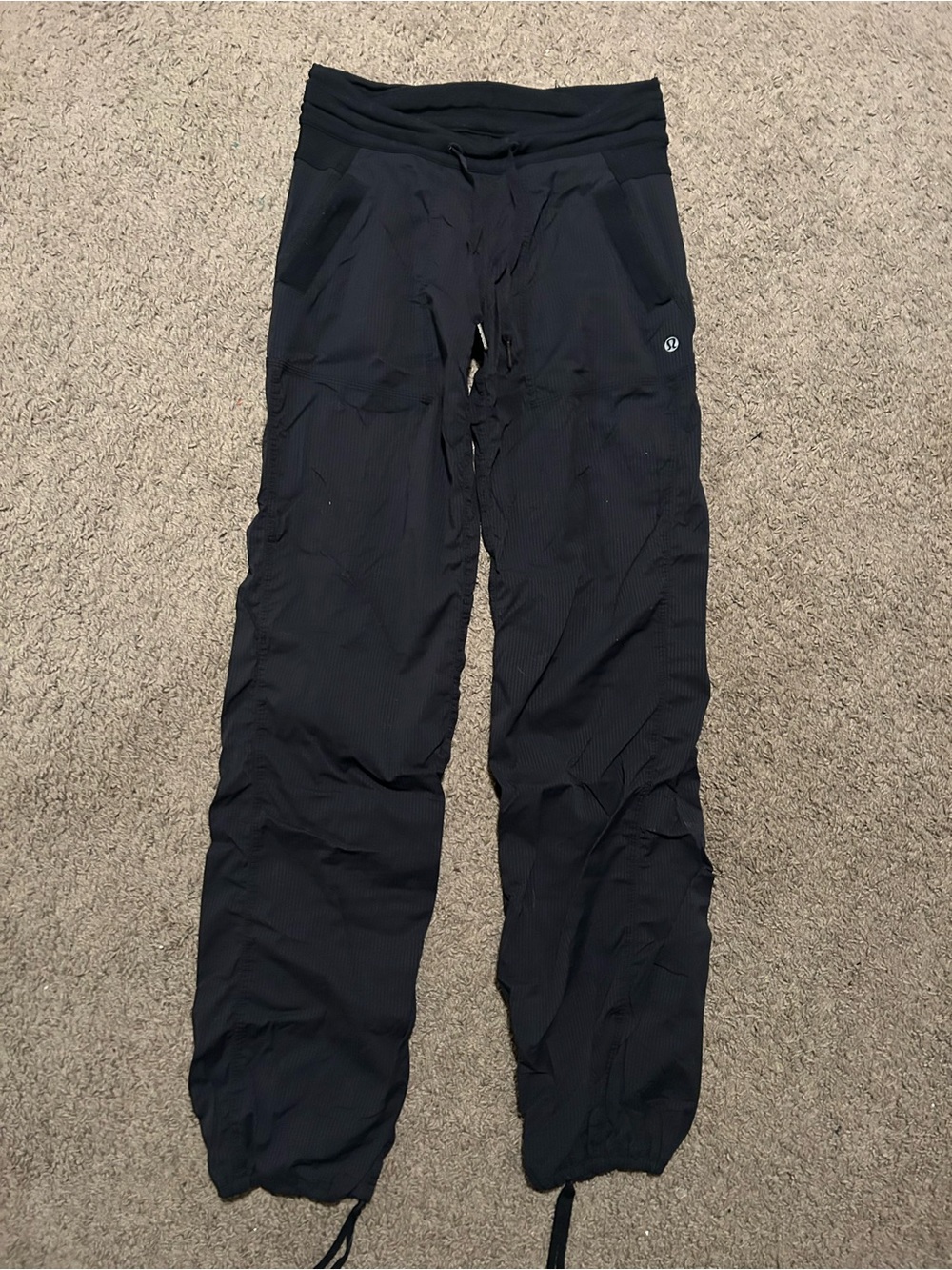 Black Lightweight Lulu Jogger Pants